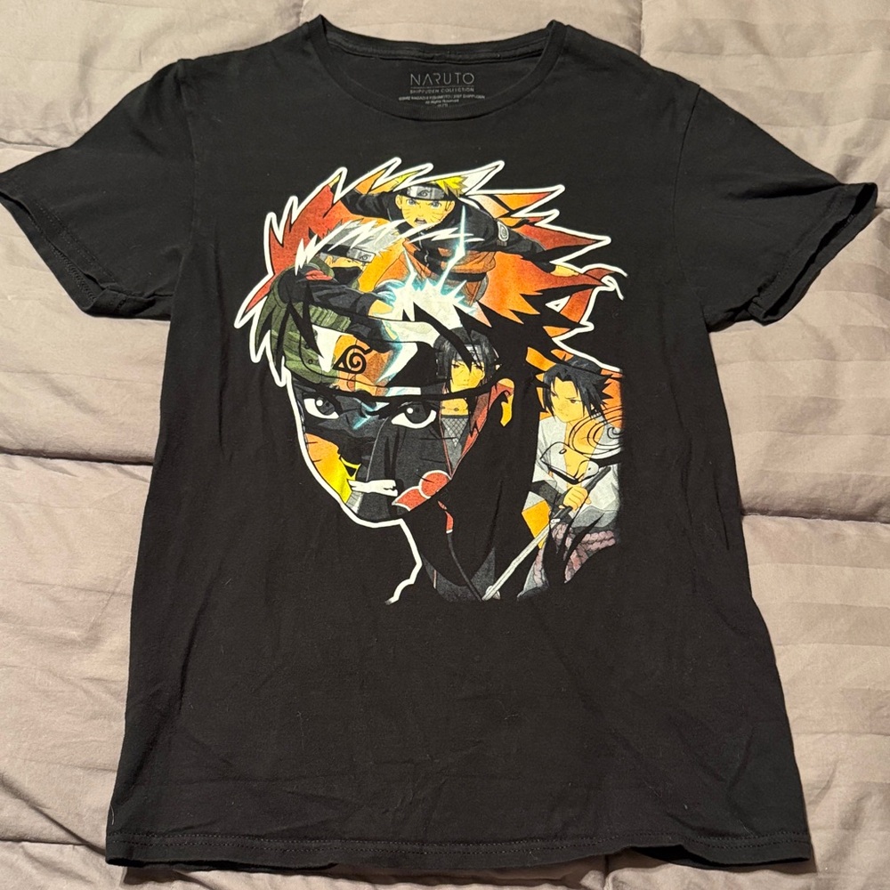 Black Naruto Graphic T-Shirt